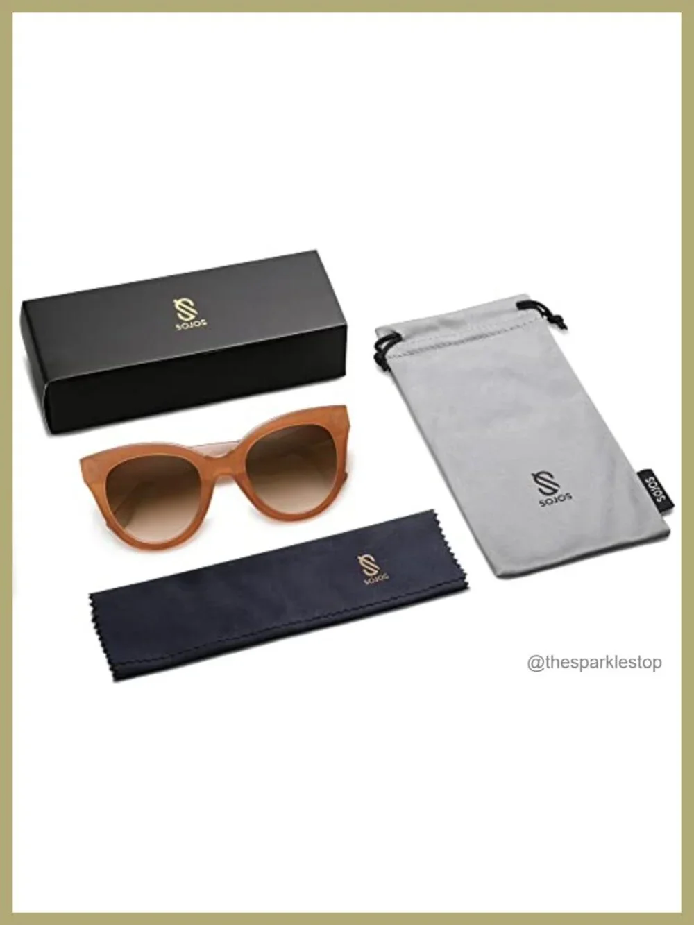 Oversized Cateye Sunglasses Women Retro Vintage UV400 Plastic Frame
